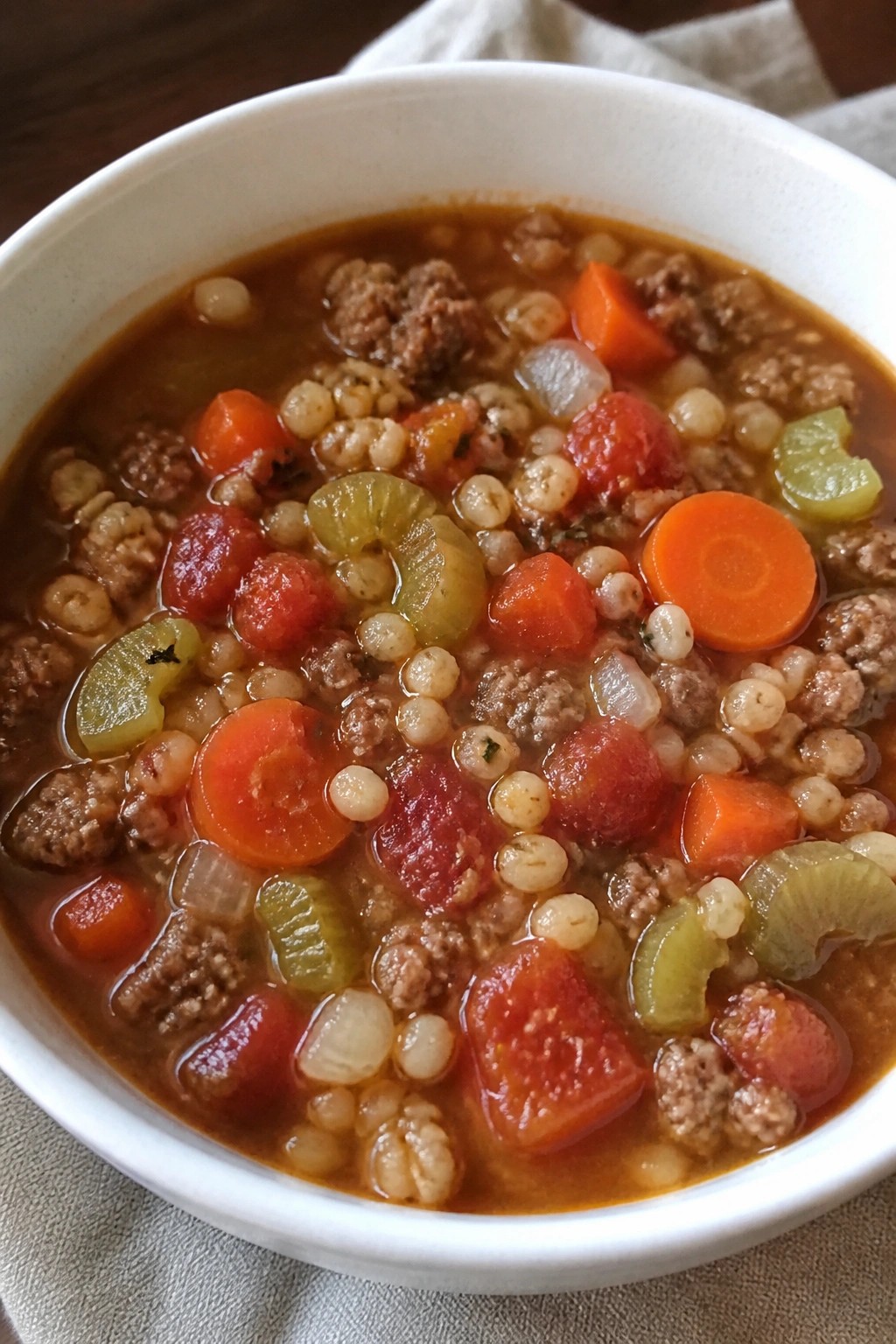 Hearty Beef Barley Vegetable Soup