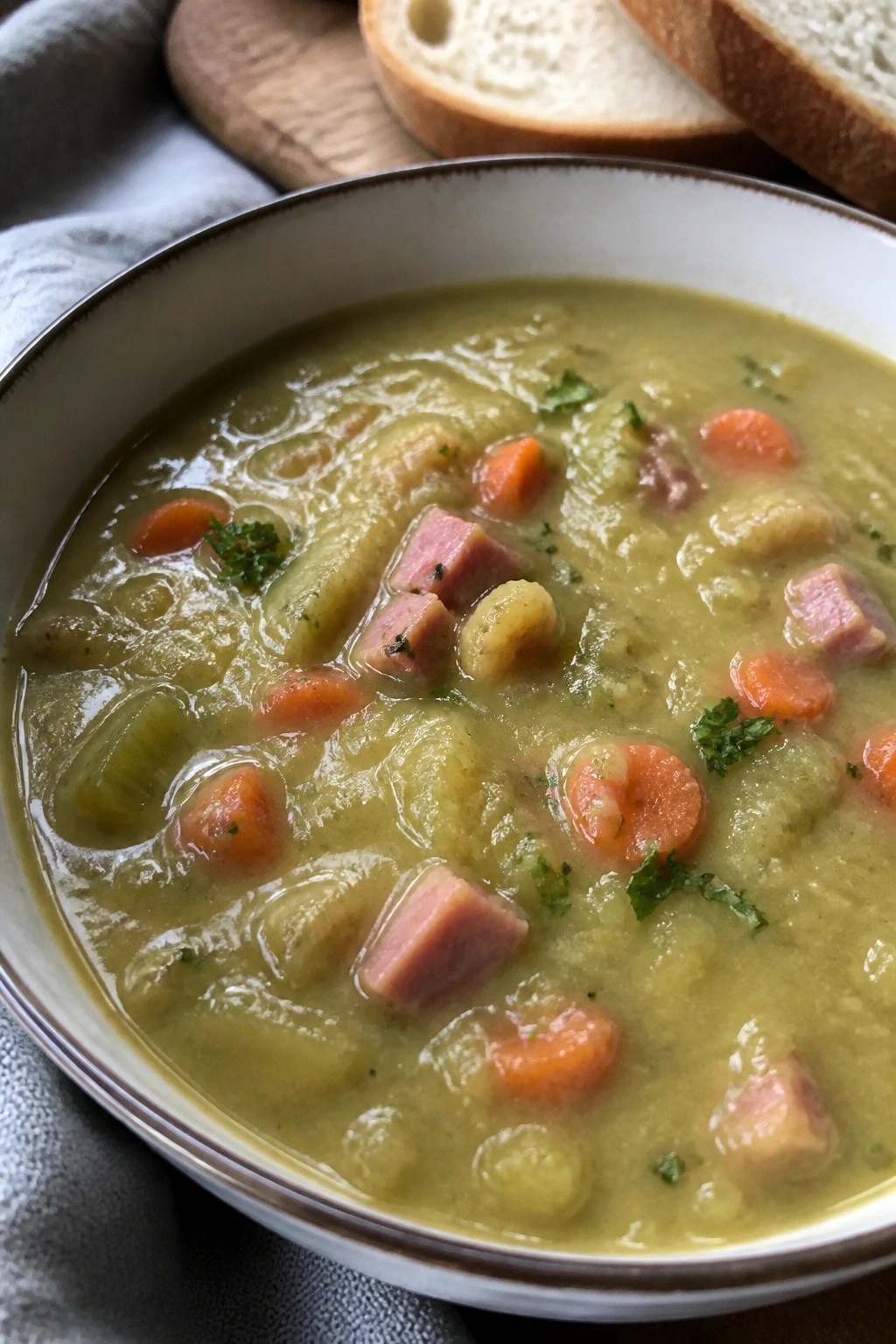 Smoky Split Pea Soup with Ham Hock