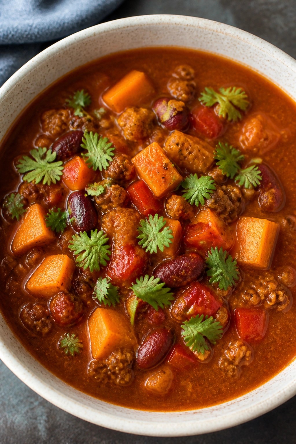 Turkey Sweet Potato Chili Soup