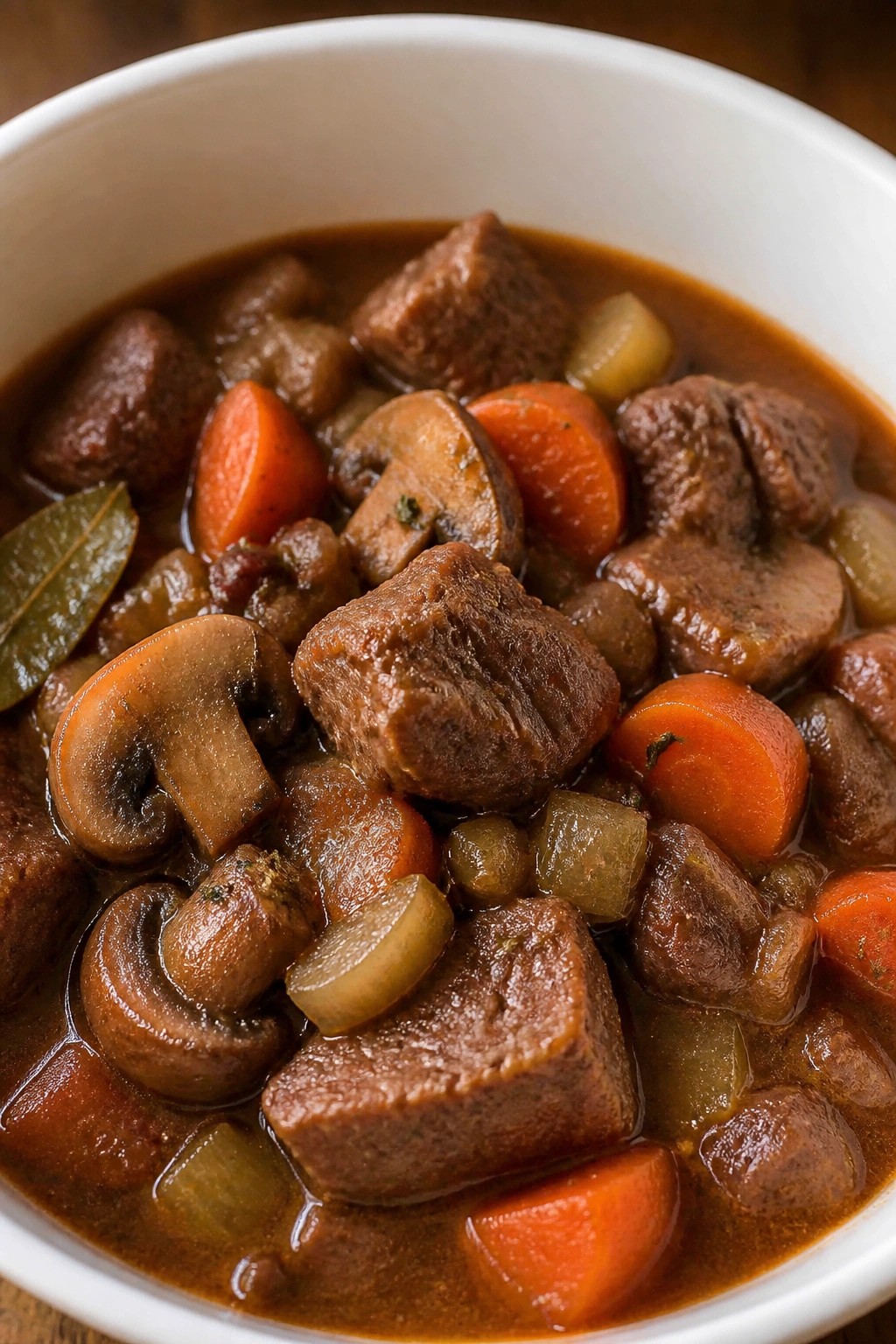 Red Wine Mushroom Beef Stew