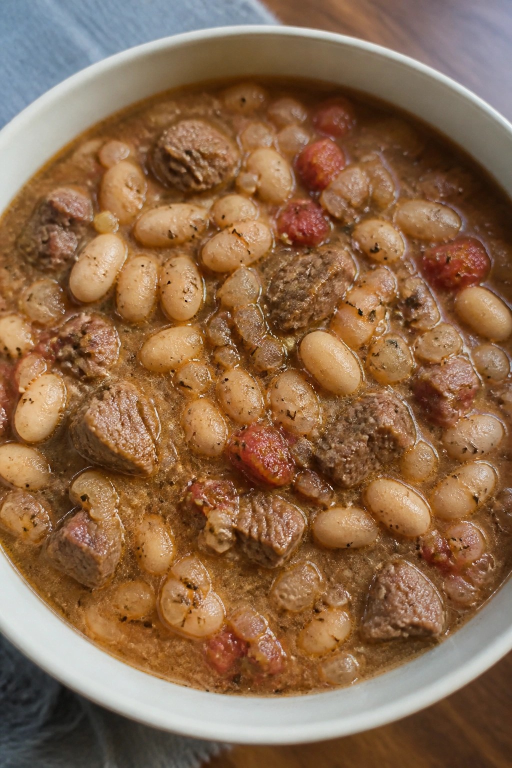 Italian Beef Cannellini Bean and Herb Stew