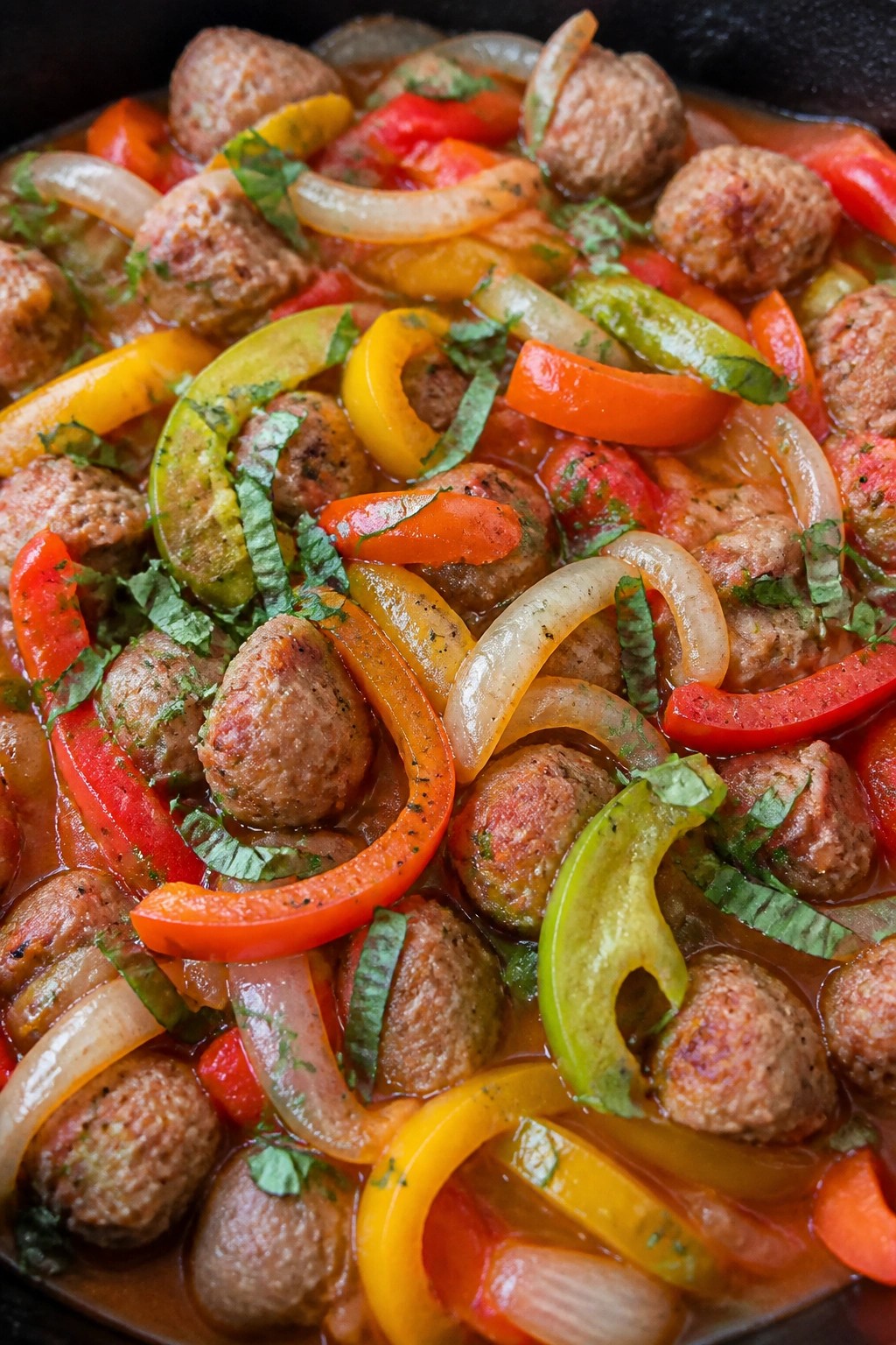 Slow Cooker Italian Sausage and Pepper Stew