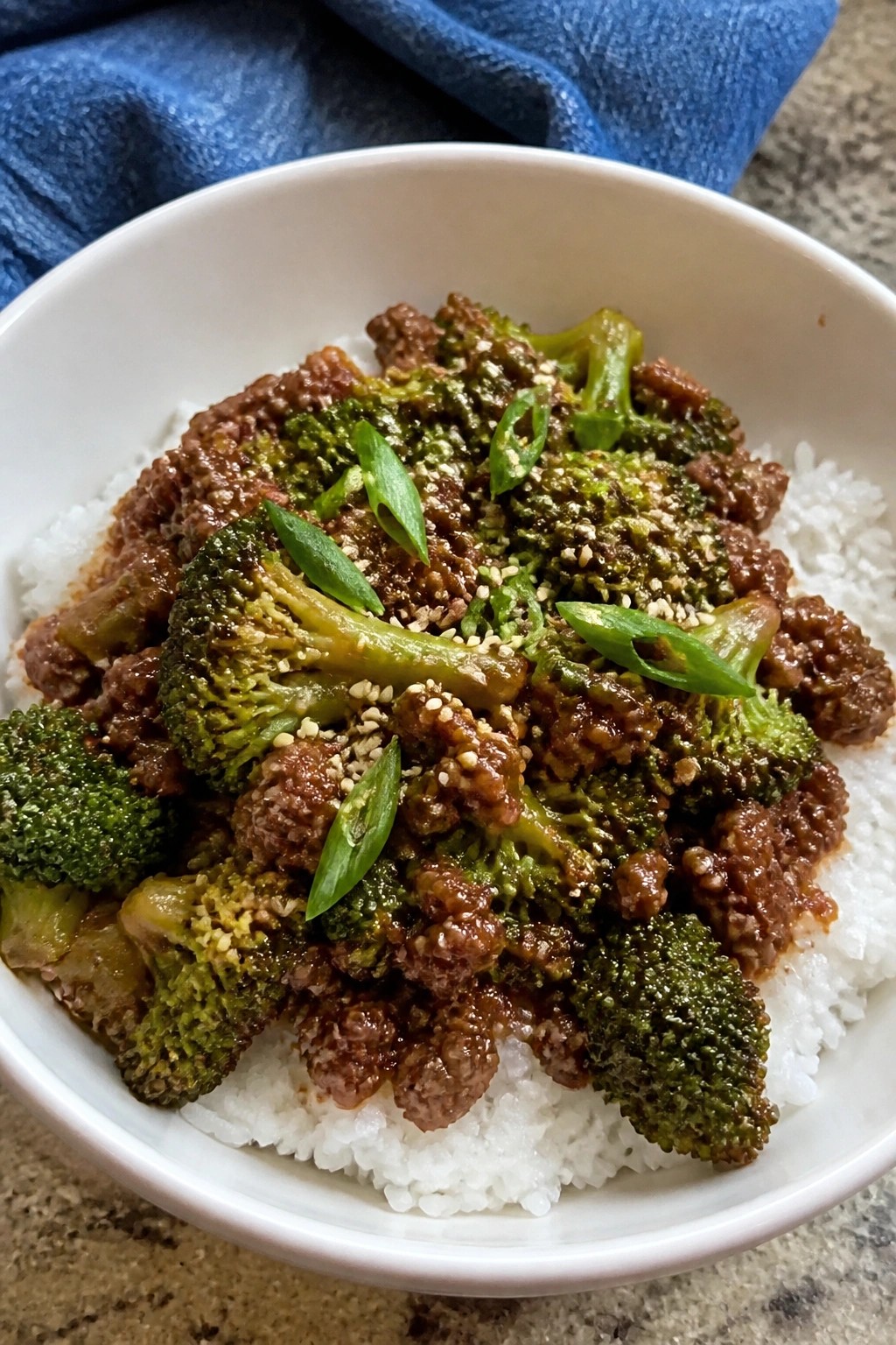 Asian-Inspired Beef and Broccoli Rice Bowls