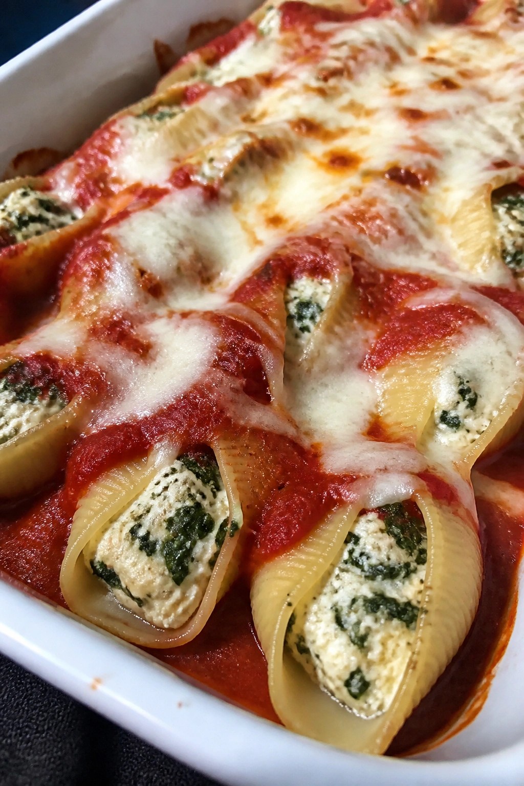 Spinach and Ricotta Stuffed Shells