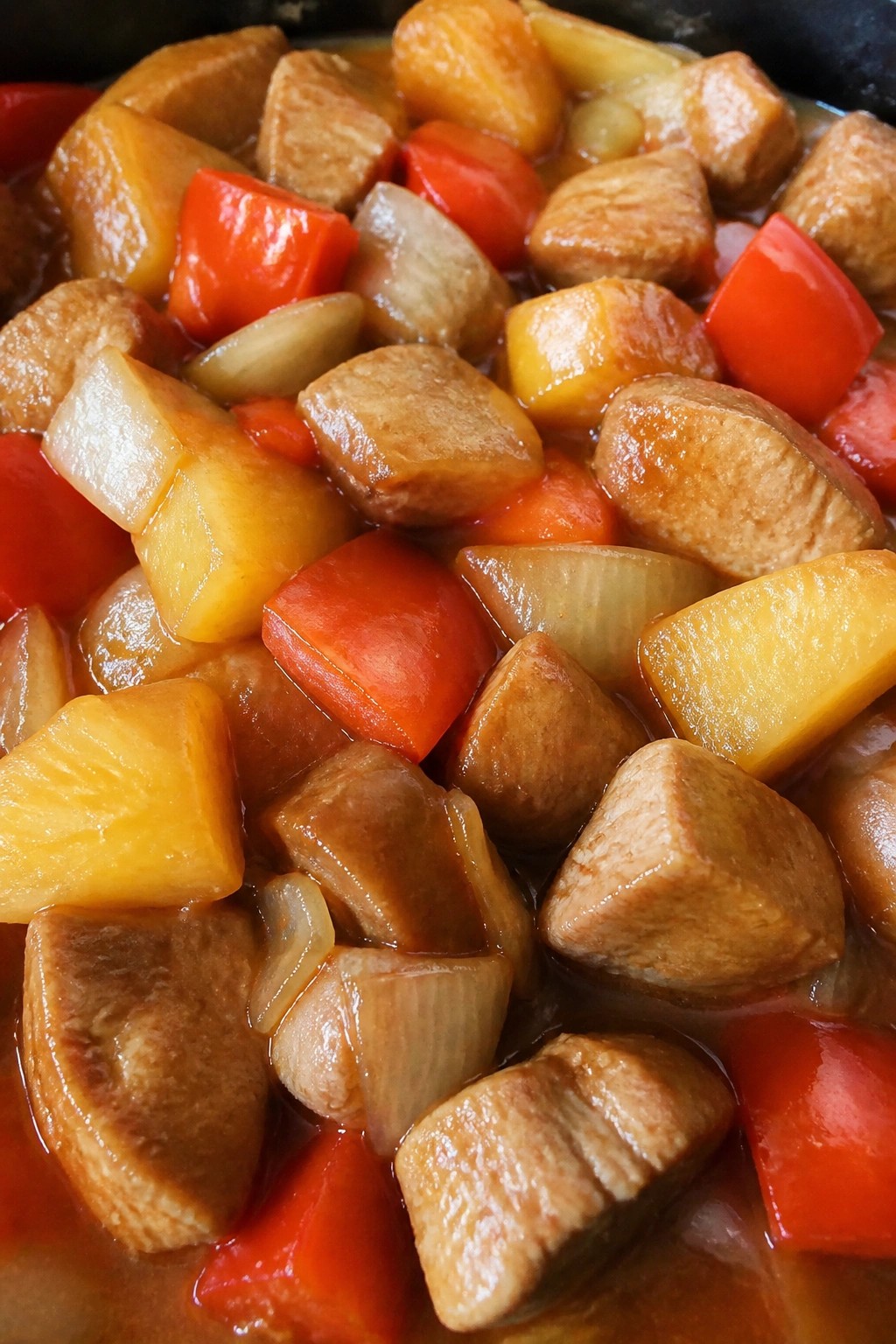 Slow Cooker Sweet and Sour Pork with Pineapple
