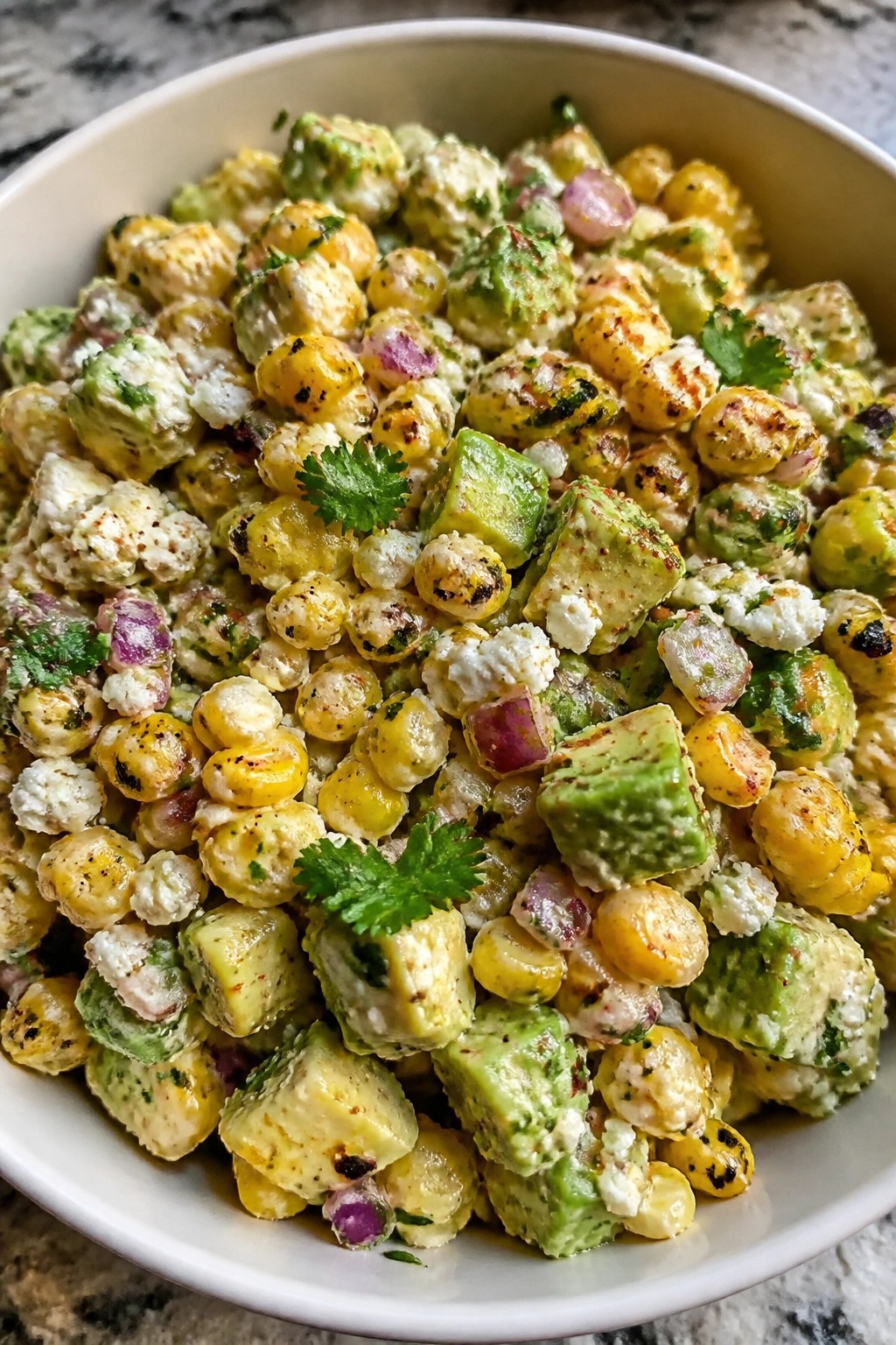 Mexican Street Corn and Avocado Salad