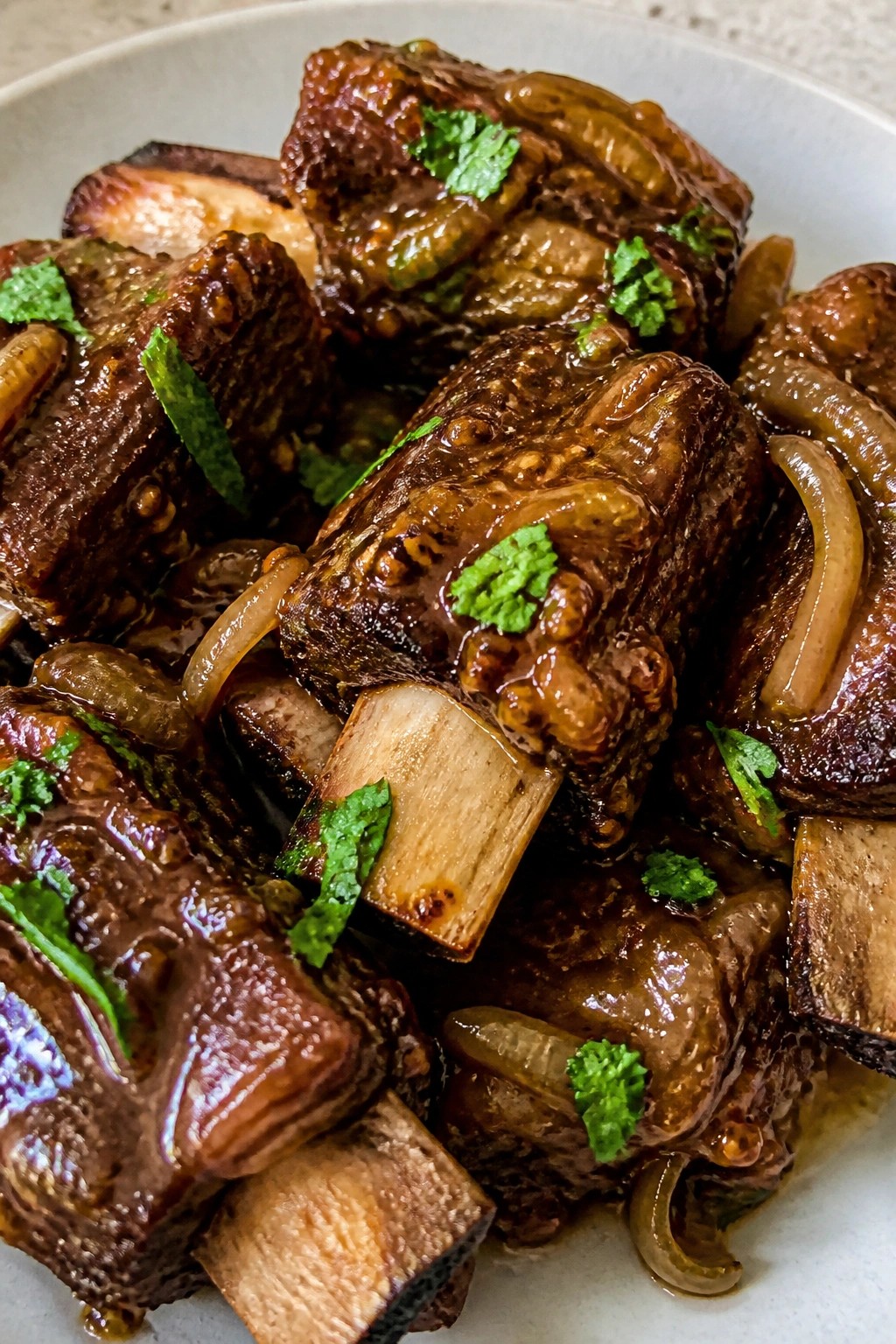 Slow Cooker Maple Dijon Beef Short Ribs