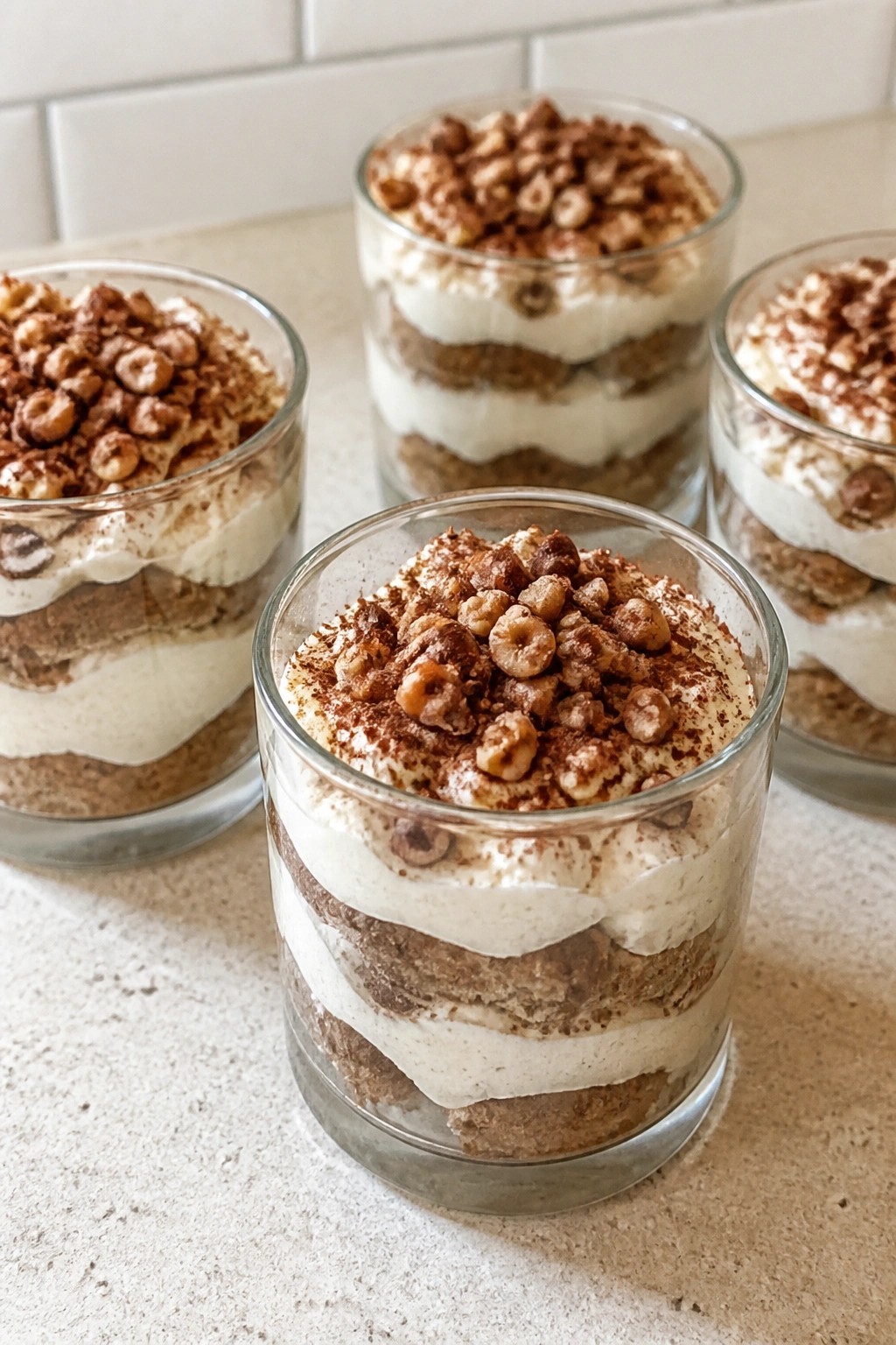 Espresso Hazelnut Tiramisu Cups