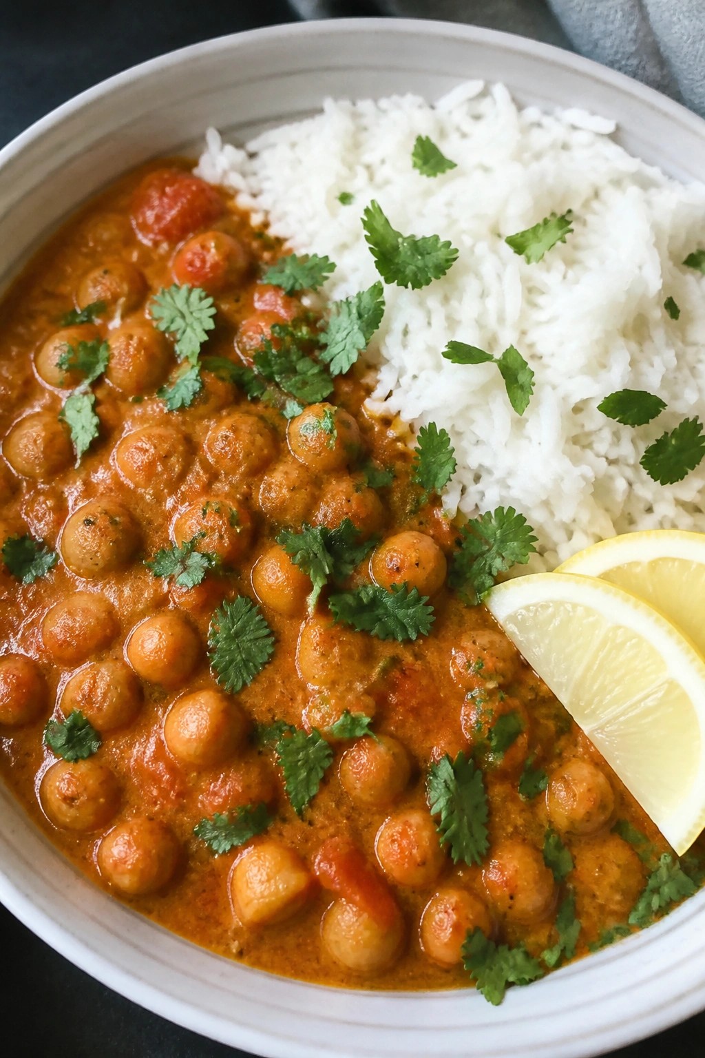 Chickpea Tikka Masala with Basmati Rice