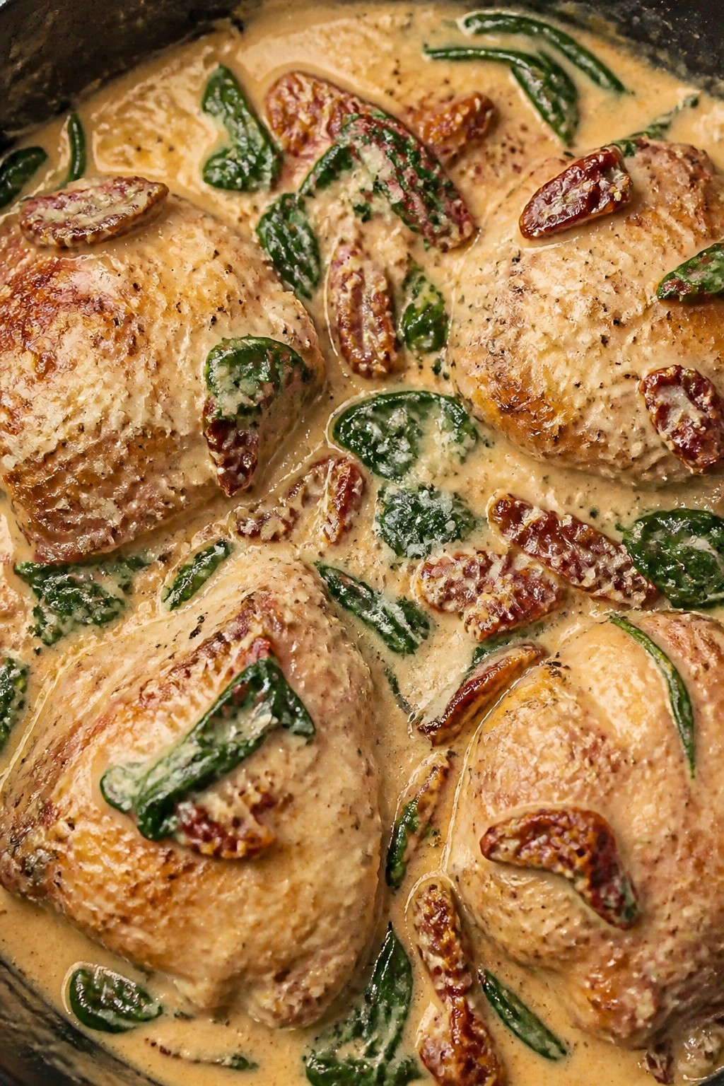 Crockpot Creamy Tuscan Chicken Thighs