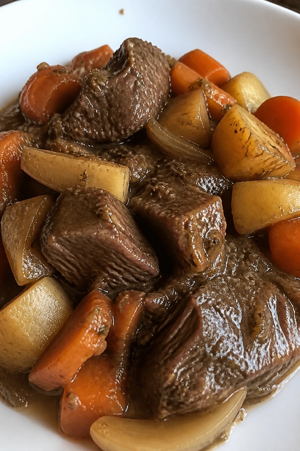 Slow Cooker Classic Beef Pot Roast with Root Vegetables and Gravy