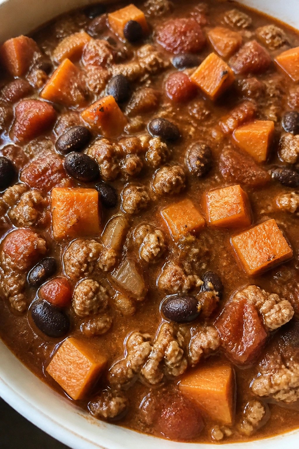 Slow Cooker Turkey Sweet Potato Chili