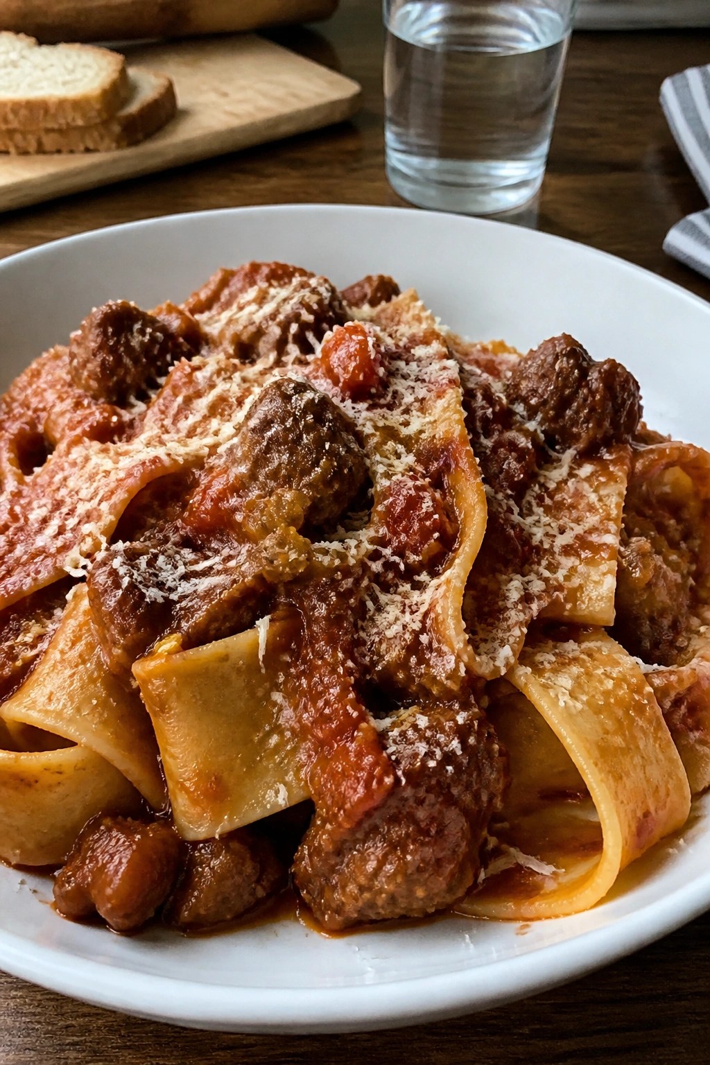 Italian Beef Ragu with Pappardelle Pasta