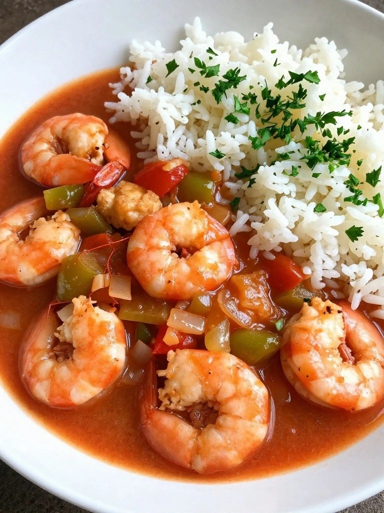 Creole Shrimp and Cod Stew with Rice