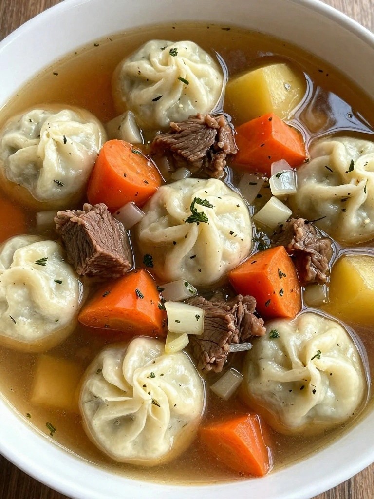 Beef Stew with Fluffy Herbed Dumplings