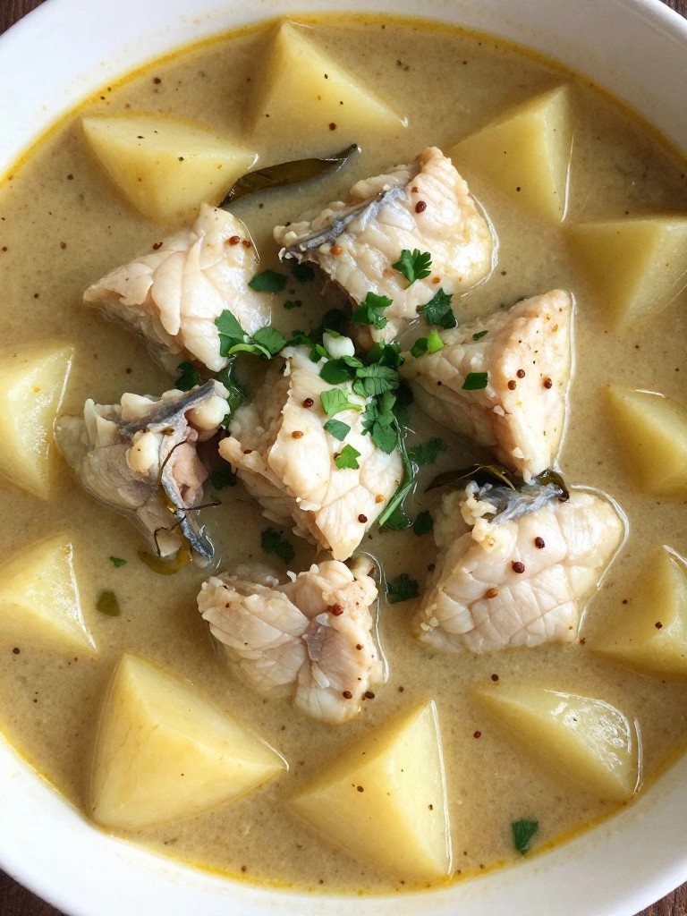 Goan Tamarind Coconut Fish Stew with Potatoes