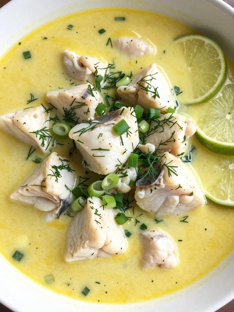 Vietnamese Turmeric Coconut Fish Stew with Fresh Dill