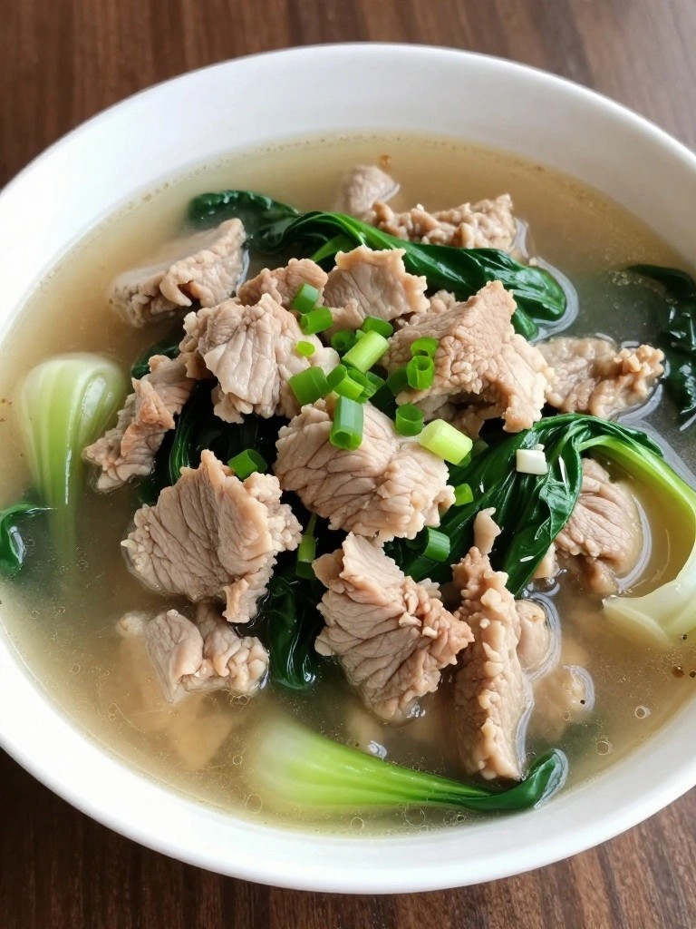 Ginger Soy Pork Stew with Bok Choy
