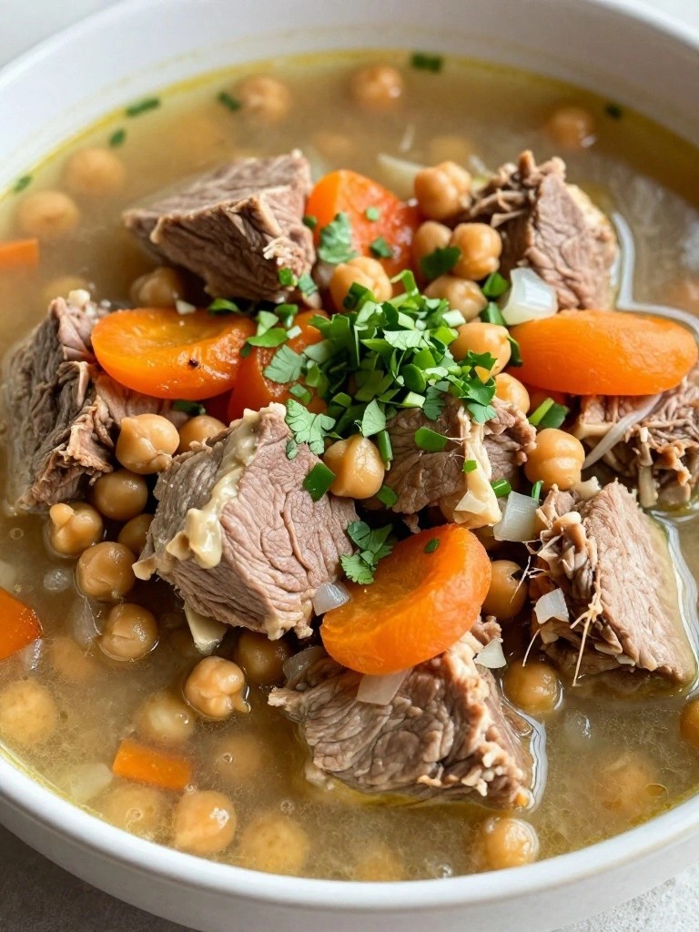 Moroccan Spiced Pork Tenderloin Stew with Apricots and Chickpeas