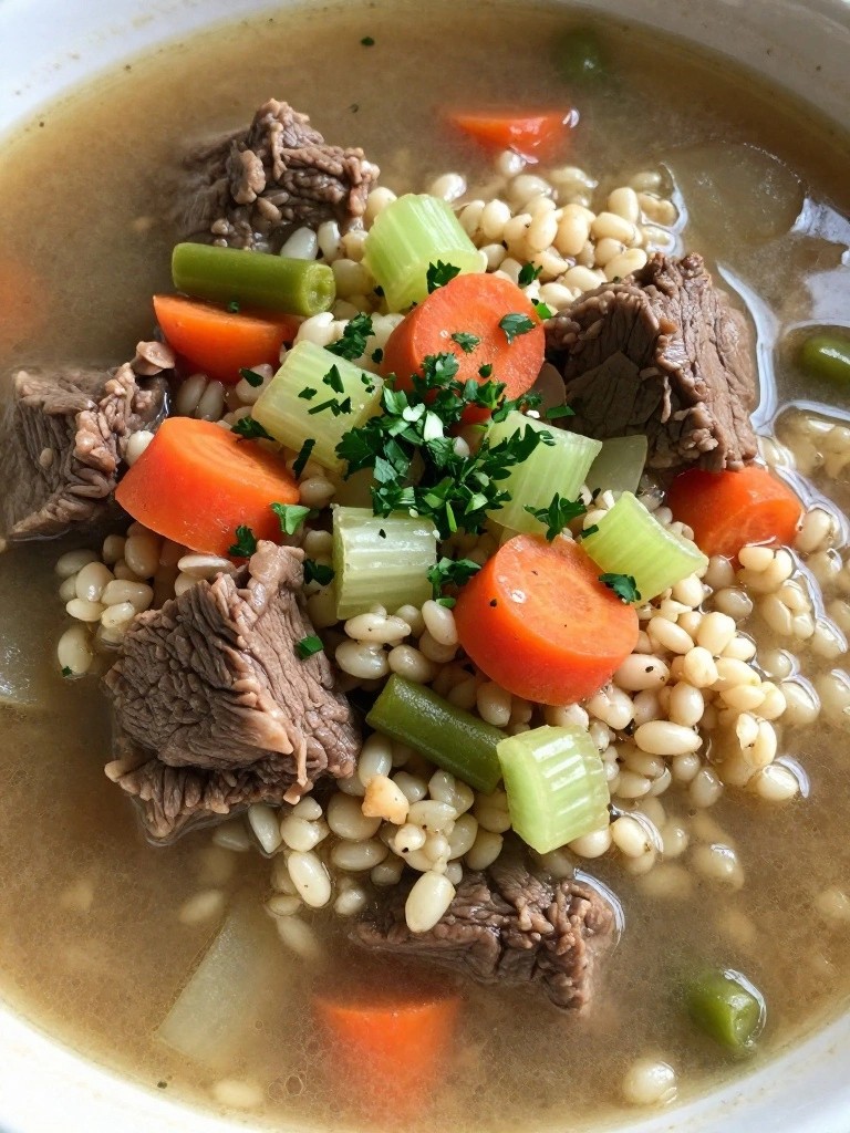 Beef and Barley Vegetable Stew