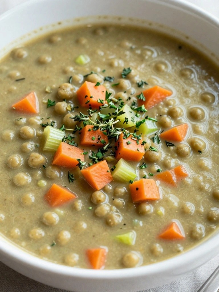 Classic Split Pea Soup with Fresh Herbs