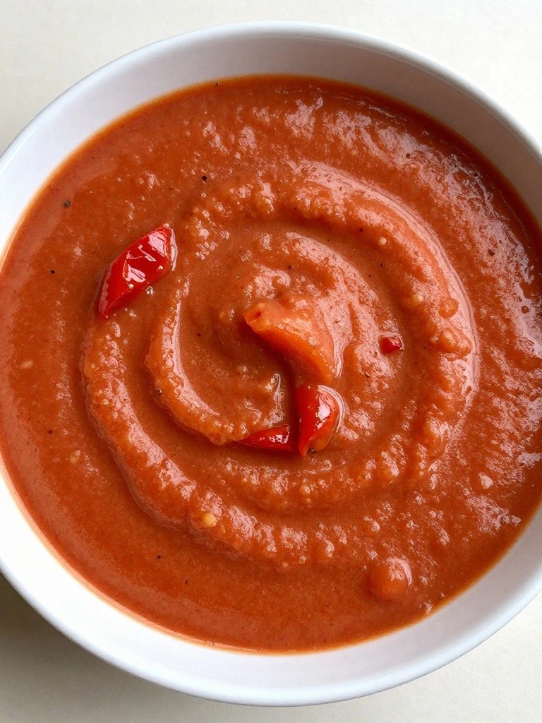 Roasted Red Pepper and Tomato Bisque