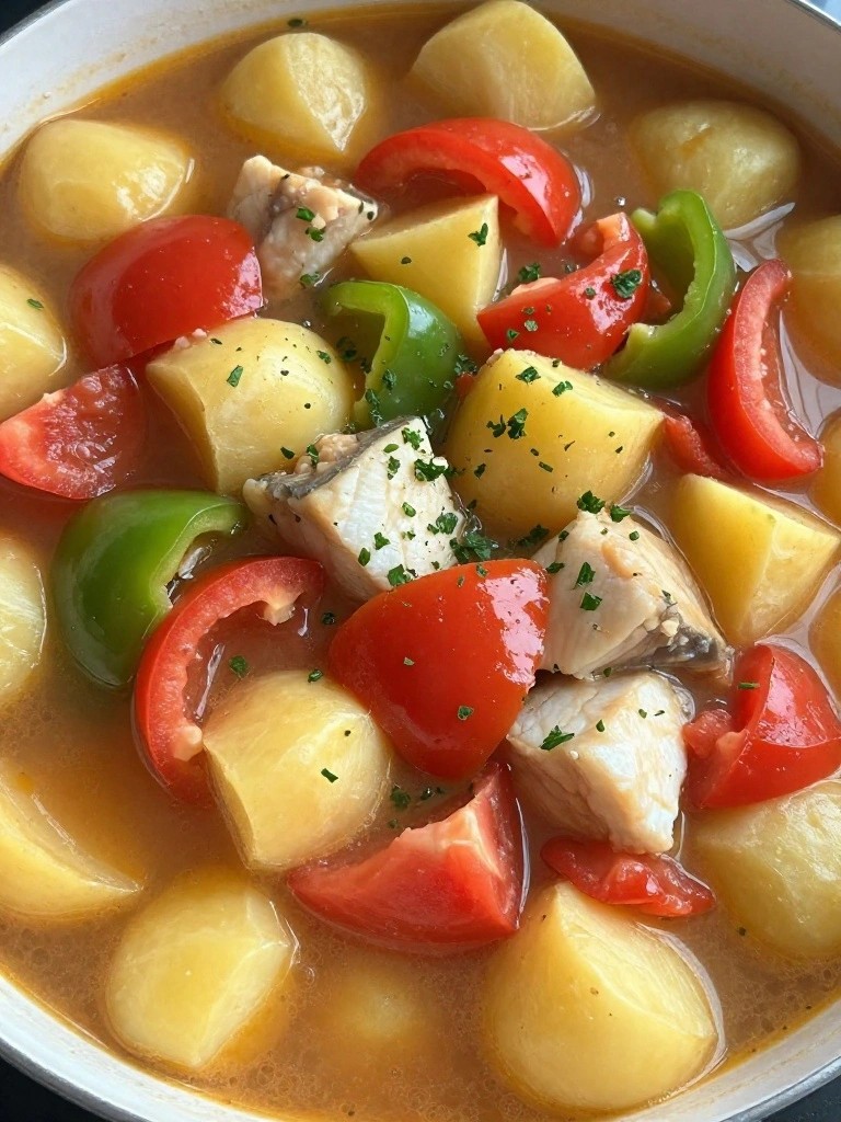 Portuguese Caldeirada with Potatoes and Saffron