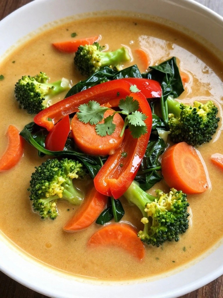 Thai Coconut Curry Vegetable Soup