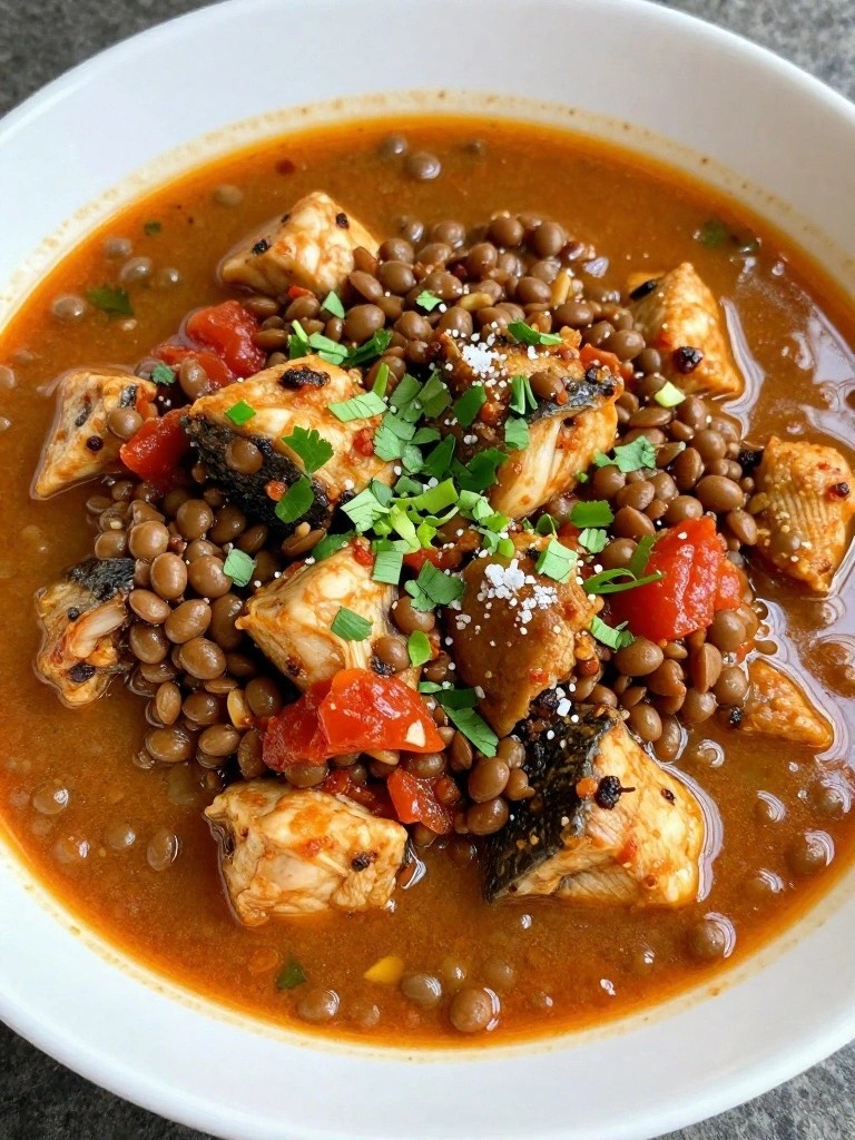 Ethiopian Berbere Tilapia and Lentil Stew