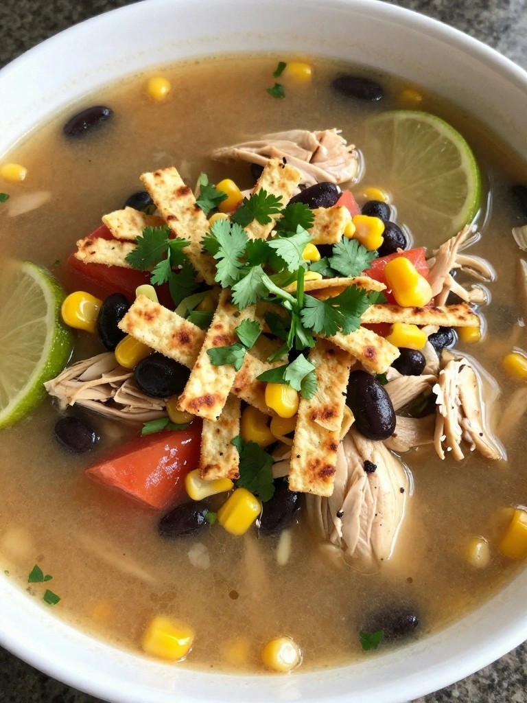 Zesty Lime Chicken Tortilla Soup