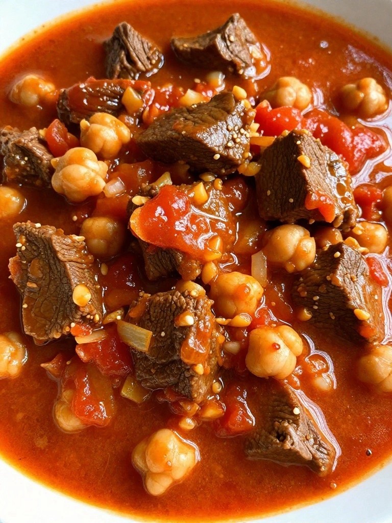 Curried Beef and Chickpea Stew