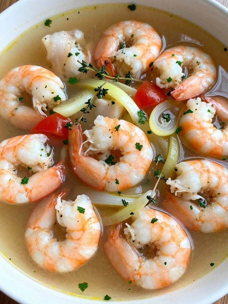 Bouillabaisse-Style Seafood Stew with Shrimp and Thyme
