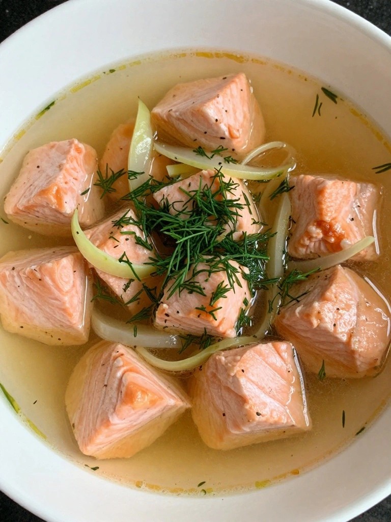Saffron Salmon Stew with Fennel and Fresh Dill