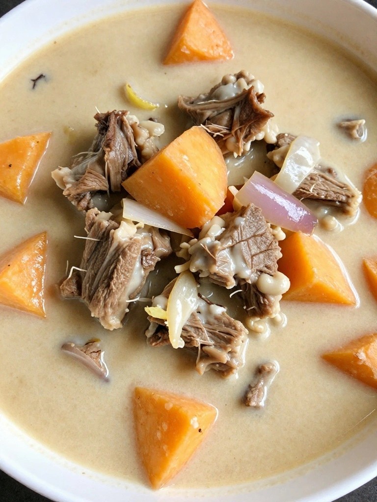 Thai Coconut and Ginger Lamb Stew with Sweet Potatoes