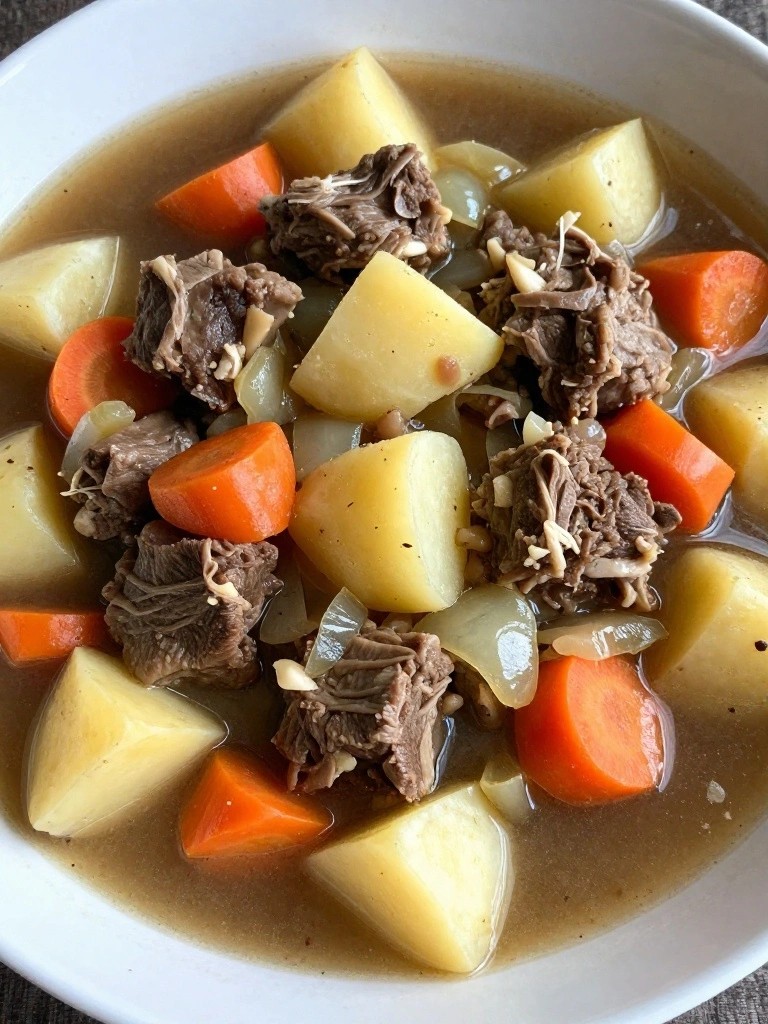 Classic Icelandic Lamb Stew with Potatoes and Rutabaga
