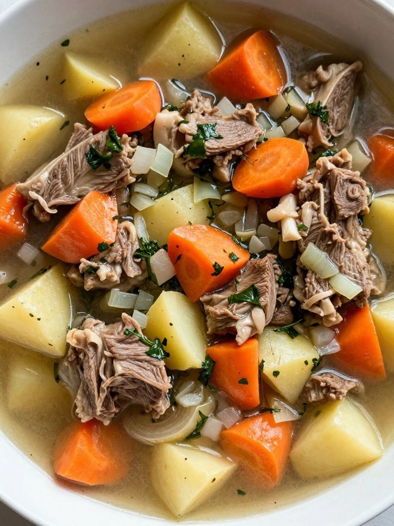 Rustic Lamb and Vegetable Stew with Angelica