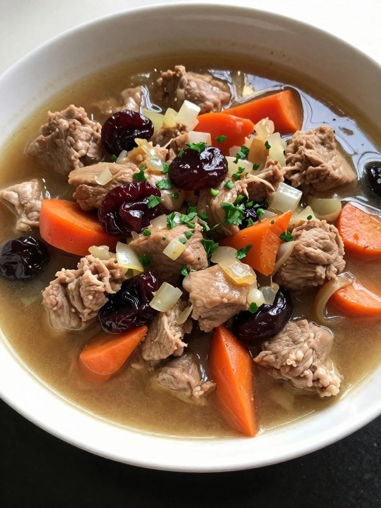 French-Style Pork Stew with Prunes and Brandy