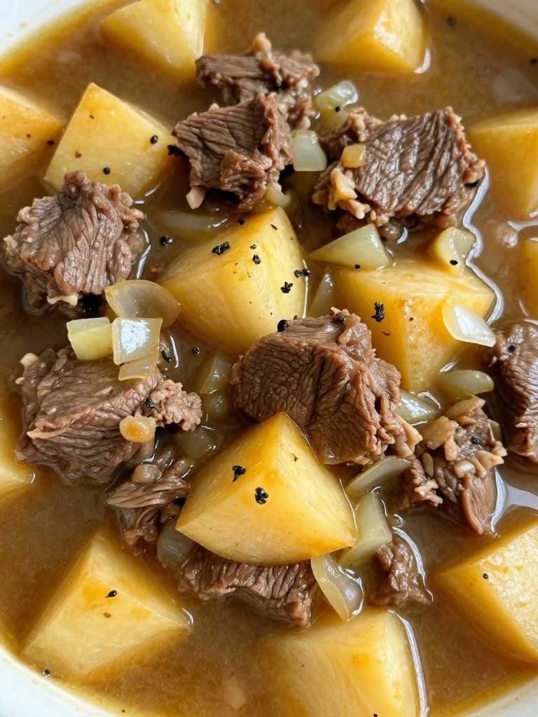 Beef and Parsnip Stew with Dijon