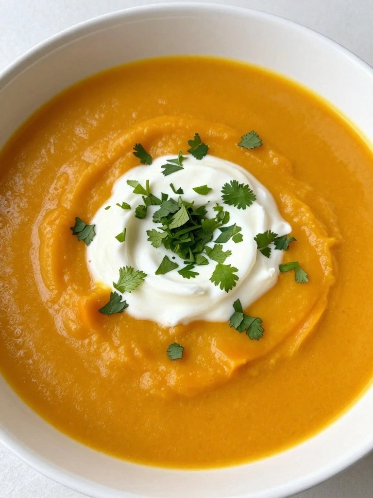 Harissa Pumpkin and Carrot Soup