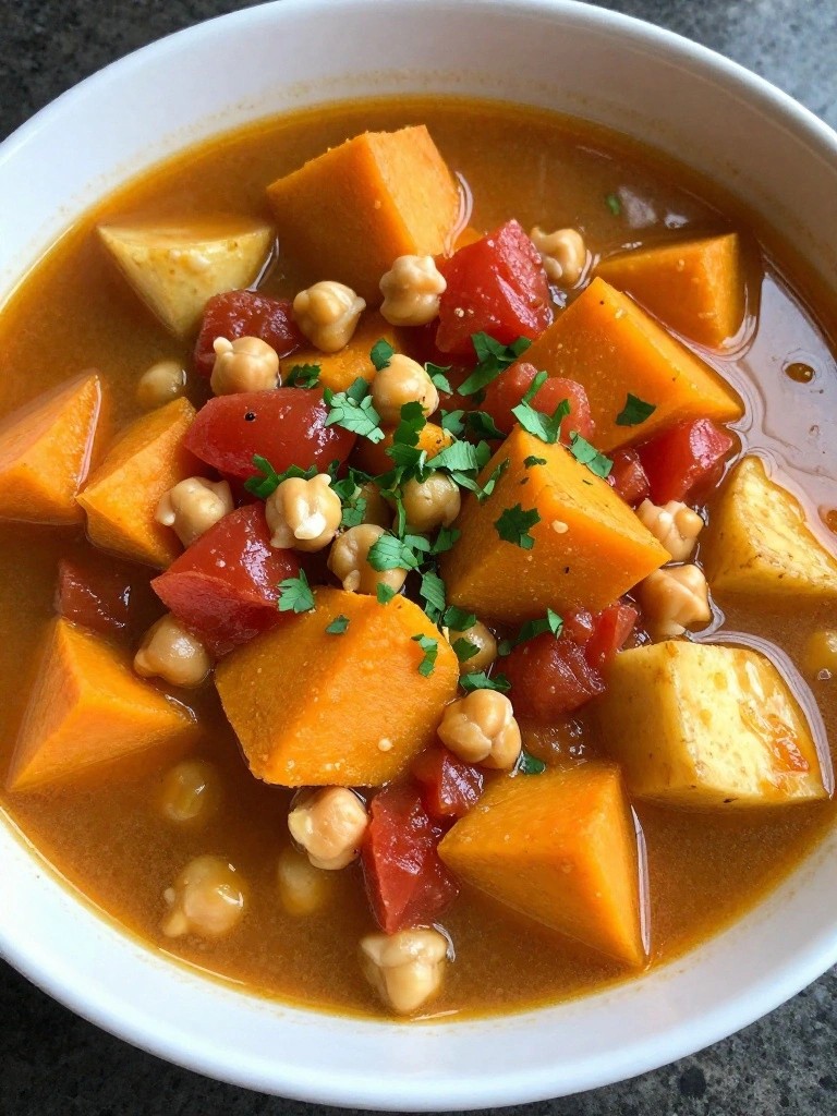 Moroccan-Spiced Pumpkin and Parsnip Stew