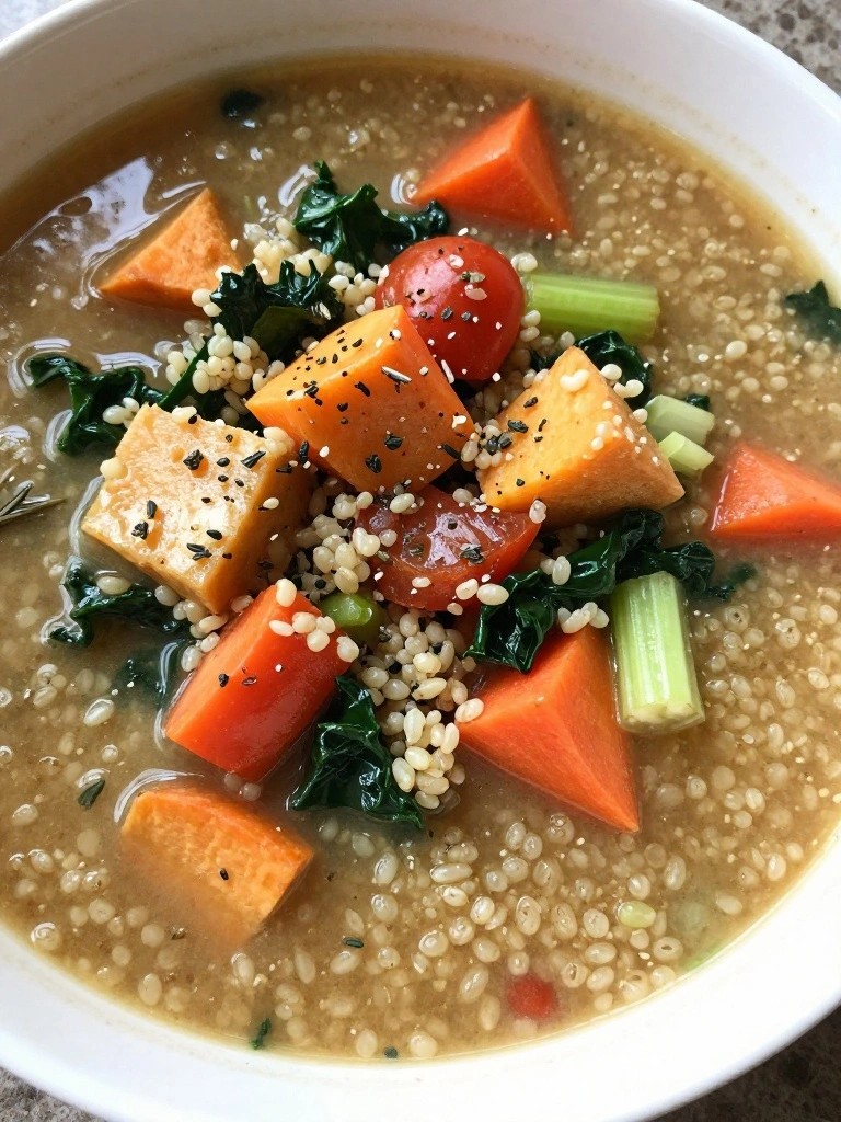 Crockpot Quinoa Vegetable Harvest Soup