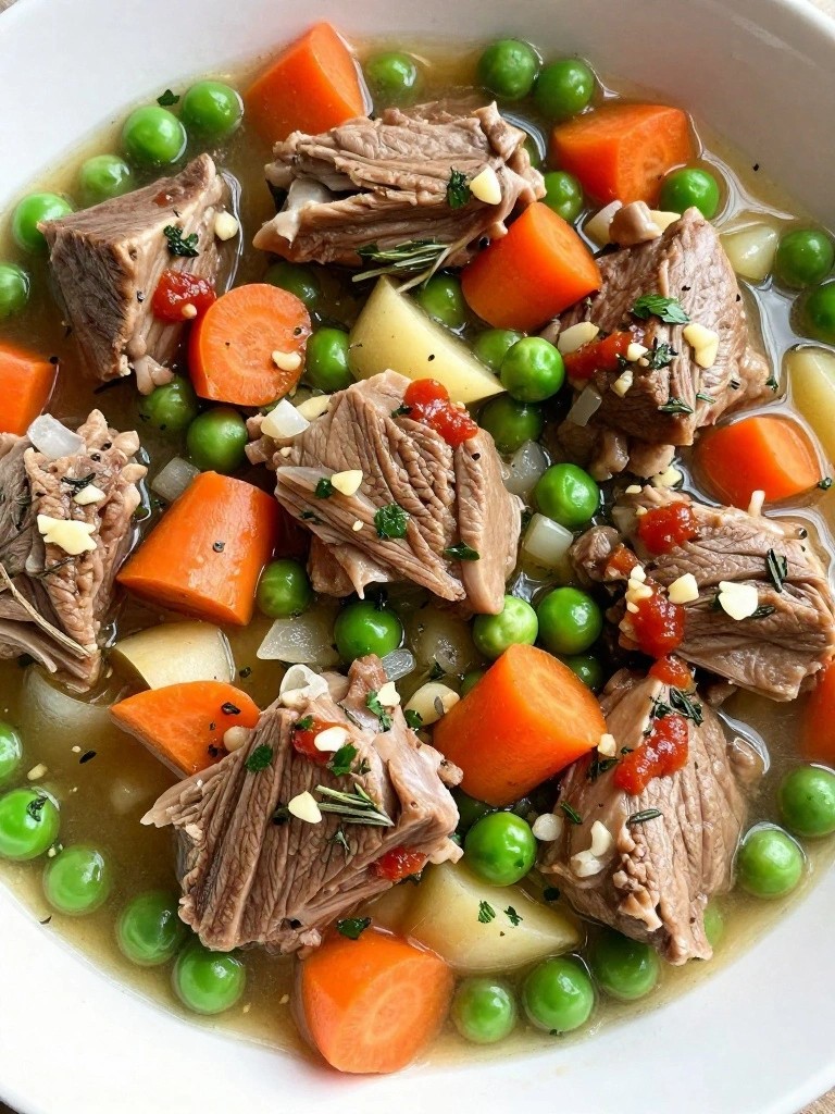 French Lamb Navarin with Spring Vegetables and Herbs
