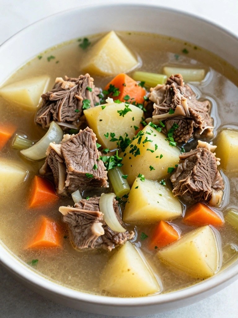 One-Pot Irish Lamb Stew with Celery Root and Fresh Parsley
