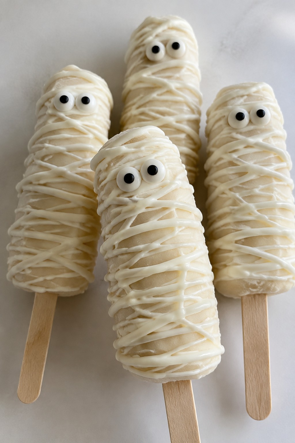 Mummy Banana Pudding Pops