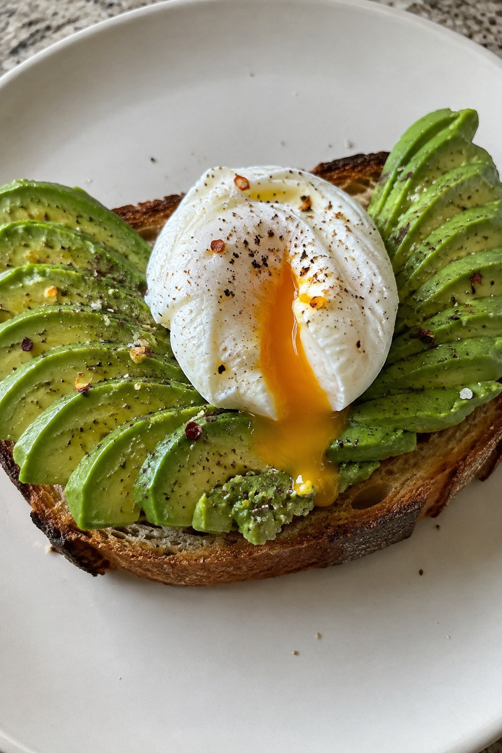Bat Wing Avocado Toast with Poached Eggs