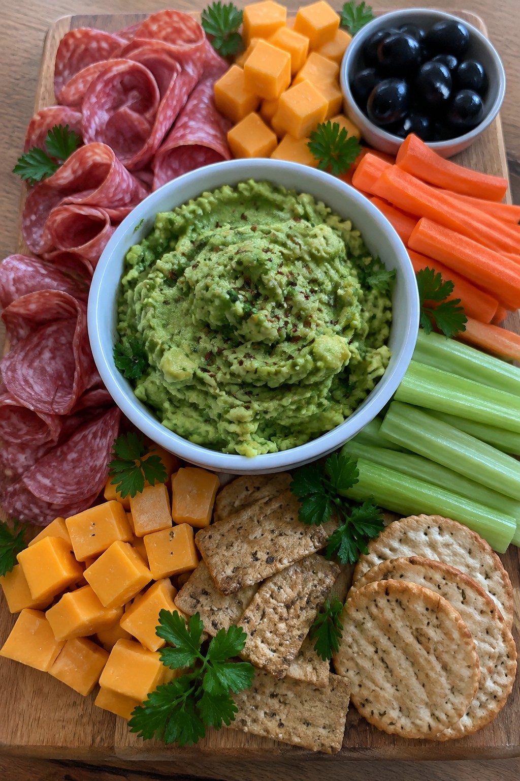 Monster Mash Charcuterie Board with Mixed Textures and Bold Flavors