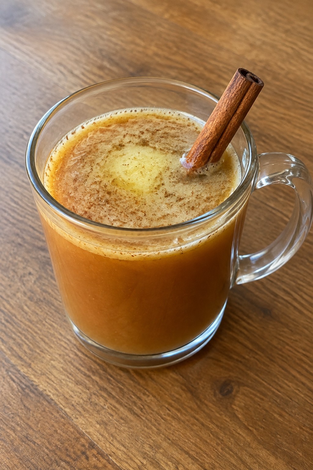 Hot Buttered Rum with Cinnamon Stick