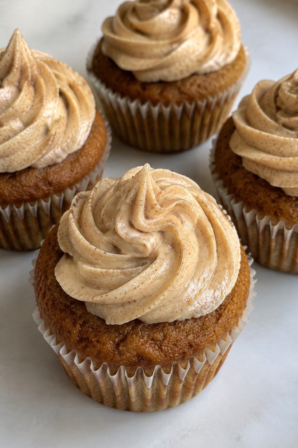 Pumpkin Spice Cupcakes with Brown Butter Frosting