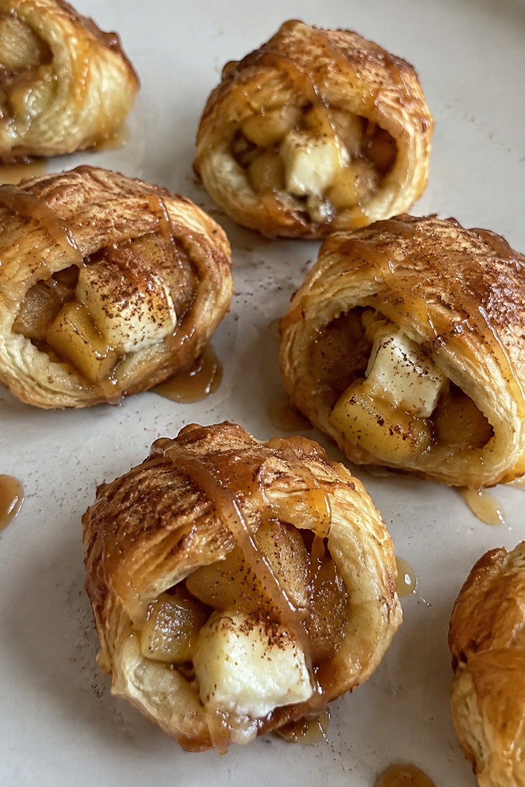 Caramel Apple Brie Pastry Bites