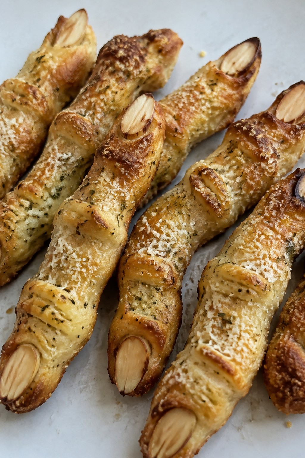 Witch Finger Parmesan Breadsticks